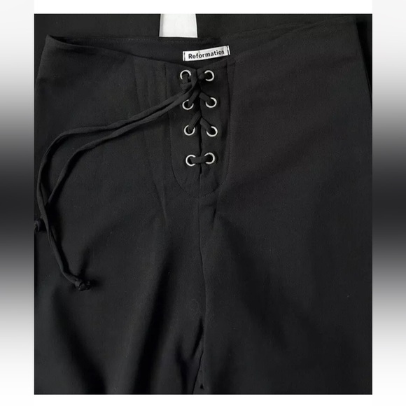 Reformation Black High-Waisted Flare Pants - Picture 6 of 8